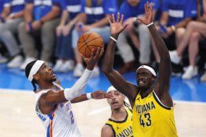 NBA-titel lonkt voor Oklahoma CIty Thunder na cruciale overwinning op Indiana Pacers