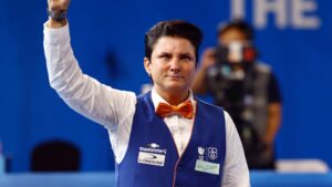 Klompenhouwer wint goud op eerste editie driebandentoernooi bij Wereldspelen