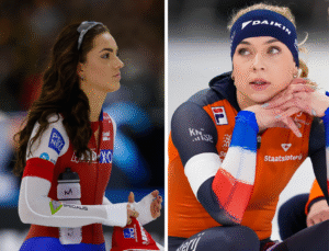 Pien Hersman verbaast schaatsvriendin Joy Beune met bijzonder verhaal: ‘Zo leer je nog eens wat’
