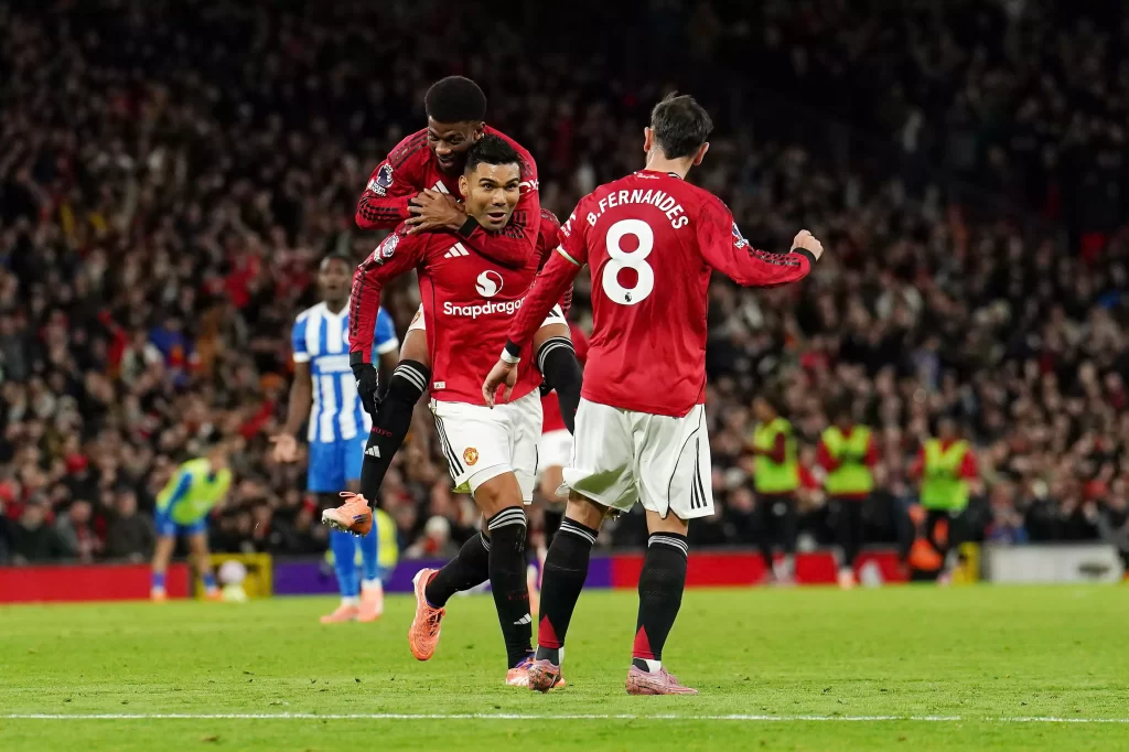 United weer in de top vier na spektakelstuk tegen Brighton